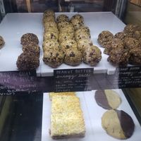 Vegan energy balls at Ultra Coffeebar in Asheville