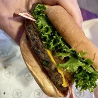 Western Burger 🍔 Hippie Patty .   at Plant Power Fast Food - Encinitas in Encinitas