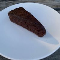 Chocolate cake at Mimint Bio Market in Arnhem