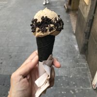 Cappuccino and oreo ice cream at Malvy's Shakes in Madrid