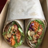 Chickpea wrap at Gathered Kitchen in Glebe
