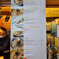 Menu at Tokyo Street in Helsinki