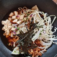 Vegan dumpling soup at Tokyo Street in Helsinki