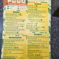 menu pg 1 at Easy Tiger Hostel - Jungle Bar in Phong Nha