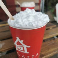 Hot Chocolate With whipped cream at Regatta in Helsinki