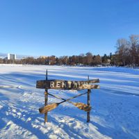 Outside in winter at Regatta in Helsinki