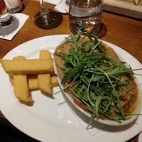 Vegan Lasagne and Polenta Fries at La Chaufferie in Paris