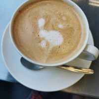 Dirty chai latte at Mrs Green's in Dumfries