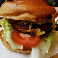 Vegan burger at Mrs Green's in Dumfries