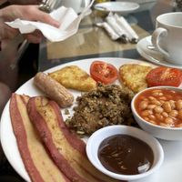 Cooked breakfast  at Mrs Green's in Dumfries