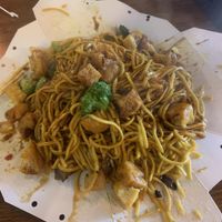 Regular noodles with extra veg and tofu, teriyaki and sweet chilli sauce  at Dr Noodles in Perth