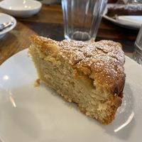 vegan apple and almond cake at Mocha in Richmond