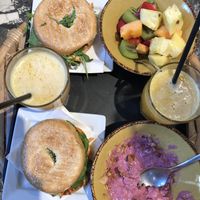 Vegan bagels  at Shake Cafe - Del Corso in Florence