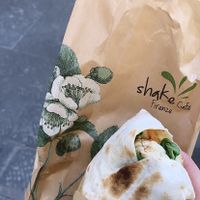Vegan wrap  at Shake Cafe - Del Corso in Florence