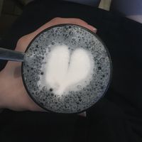 Charcoal latte at Shake Cafe - Del Corso in Florence