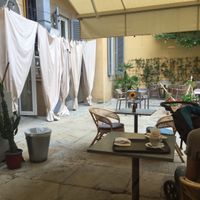 Outside seating  at Shake Cafe - Del Corso in Florence