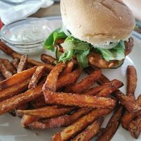 Masala Burger at Eat With Fingers Restaurant Mauritius in Grand Baie