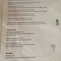 Menu 3 at Eat With Fingers Restaurant Mauritius in Grand Baie