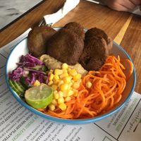 Mediterranean Bowl at Eat With Fingers Restaurant Mauritius in Grand Baie