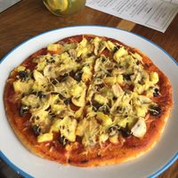 Pizza at Eat With Fingers Restaurant Mauritius in Grand Baie