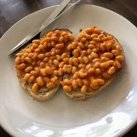 Beans on toast  at SpaceOut in Dharamkot