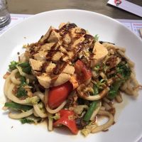 Yakiudon with tofu  at MoschMosch in Mannheim