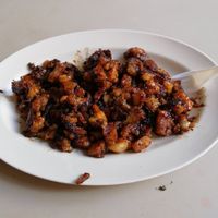 Fried carrot cake at Da Shun Vegetarian  in Northeast Singapore