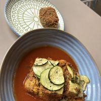 Risottokroket 5,90€
Indische Quinoagratin 18,90€  at de Broers van Julienne in Antwerpen