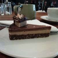 snickers cake at Grassroots Cafe in Glasgow