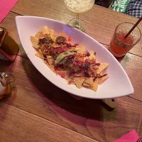 Nachos with vegan cheese etc at Botanique in Hasselt