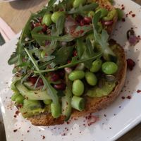 vegan toast at Botanique in Hasselt