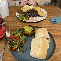 Vegan and vegetarian options  at Cafe Chameleon in Ystradgynlais