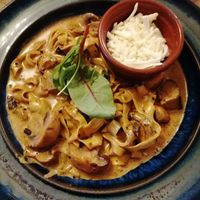 Carbonara at Cafe Chameleon in Ystradgynlais