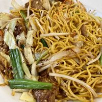  Chow mein with mock chicken - oily but great flavor!  at Pho Fresh in Rancho Cordova