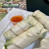 Tofu spring rolls. Steamed tofu, not fried)    at Pho Fresh in Rancho Cordova