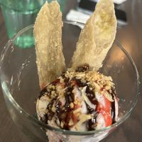 Fried banana and ice cream   at Pho Fresh in Rancho Cordova