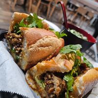 You can't go wrong with the Spicy Garlic Chicken Banh Mi (vegan) at Pho Fresh in Rancho Cordova