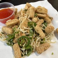Faux Calamari (King Oyster Mushroom) - delish!  at Pho Fresh in Rancho Cordova