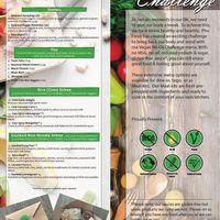 Vegan oil free menu. Front and back   at Pho Fresh in Rancho Cordova