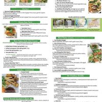 Inside vegan oil free menu  at Pho Fresh in Rancho Cordova