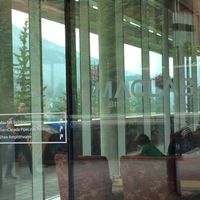 outside  at The Maclab Bistro in Banff