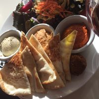 Vegan Mezze Platter at The Maclab Bistro in Banff