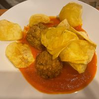 “Meatballs"  at Garraxi Restaurante Vegetariano in San Sebastian