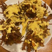 Potato balls  at Garraxi Restaurante Vegetariano in San Sebastian