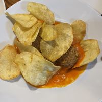 Albóndigas de seitan  at Garraxi Restaurante Vegetariano in San Sebastian