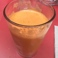 Centrifuga carota e mela  at Garraxi Restaurante Vegetariano in San Sebastian