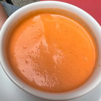 Gazpacho de pera  at Garraxi Restaurante Vegetariano in San Sebastian