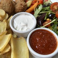 Falafels   at Garraxi Restaurante Vegetariano in San Sebastian