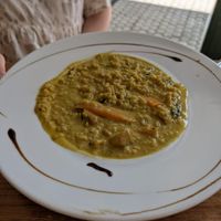 Rice with curry  at Garraxi Restaurante Vegetariano in San Sebastian