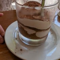 Tiramisú  at Garraxi Restaurante Vegetariano in San Sebastian